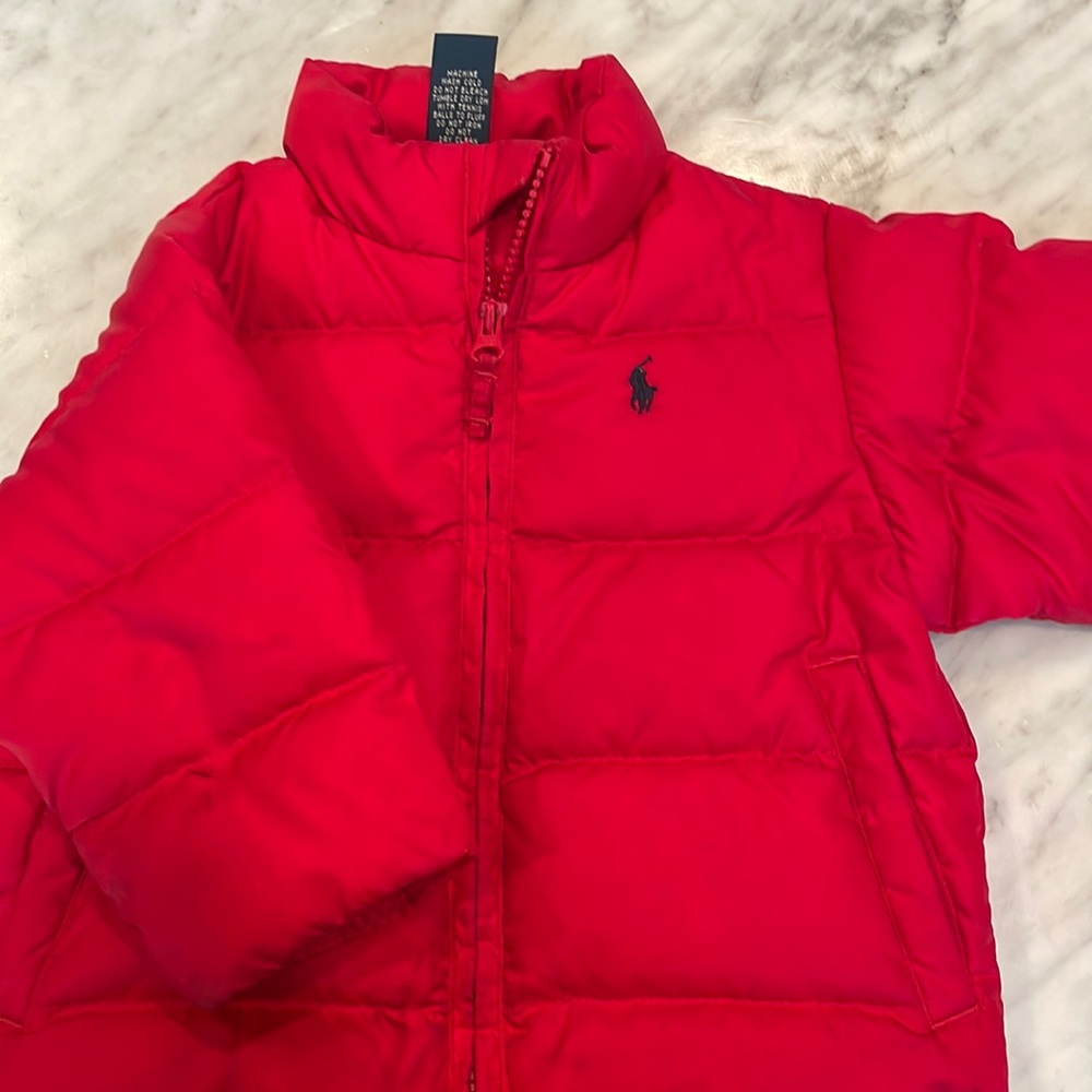 Polo puffer jacket size12